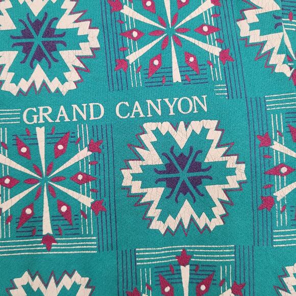 Vintage Snowflakes AOP Sweatshirt Womens XL 22x26 Blue - Picture 10 of 11